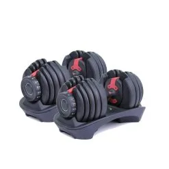 OZIO FITNESS 2 Mancuernas Ajustables Power 2,5-24 Kg (Par) Con Base De Almacenamiento