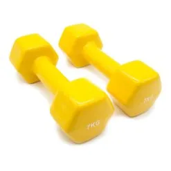 GOODBUY FITNESS 2 Mancuernas De Vinilo Gimnasia Adulto Azul -Running comercio 2 mancuernas de vinilo gimnasia adulto azul 4