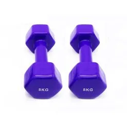 GOODBUY FITNESS 2 Mancuernas De Vinilo Gimnasia Adulto Azul -Running comercio 2 mancuernas de vinilo gimnasia adulto azul 5