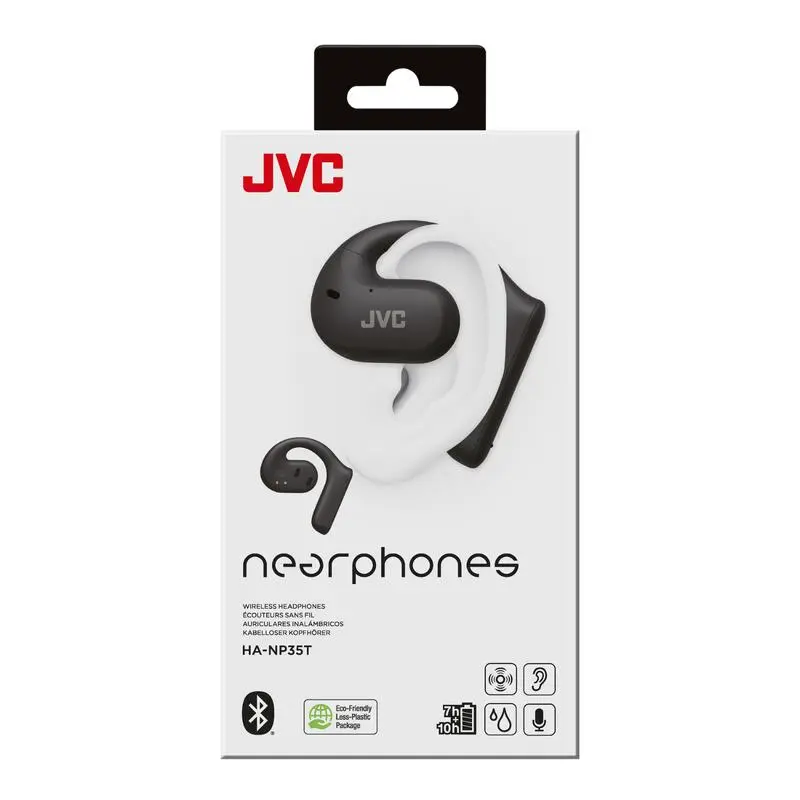 Auriculares JVC HA-NP35T Abiertos Bluetooth, TrueWireless 17h Bat Negro 6 Auriculares JVC HA-NP35T Abiertos Bluetooth, TrueWireless 17h Bat Negro - Imagen 4