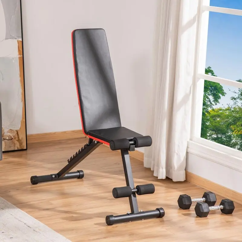 Banco De Pesas Ajustable En Altura HOMCOM 116x43x116 Cm Negro 4 Banco De Pesas Ajustable En Altura HOMCOM 116x43x116 Cm Negro - Imagen 2