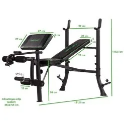 BANCO DE PESAS WB40 COMPACT WIDTH WEIGHT BENCH TUNTURI -Running comercio banco de pesas wb40 compact width weight bench tunturi 4
