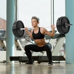 Barra Olímpica 1.8m Diámetro 25mm + 2 Seguros Fitness Tech -Running comercio barra olimpica 18m diametro 25mm 2 seguros fitness tech 2