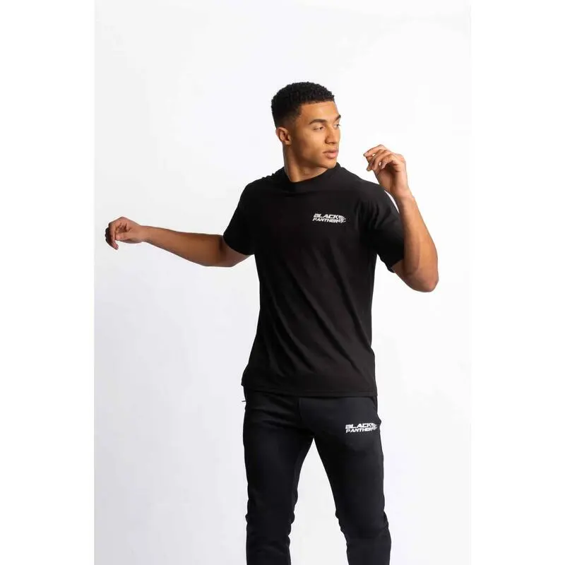 AESTHETIC WOLF Black Panther Camiseta Slim Fit - Fitness - Hombre - Negro 4 AESTHETIC WOLF Black Panther Camiseta Slim Fit - Fitness - Hombre - Negro - Imagen 2