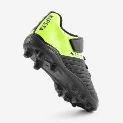 Kipsta BOTAS DE FÚTBOL NIÑO A SCRATCH 100 EASY AG/FG NEGRO Y AMARILLO -Running comercio botas de futbol nio a scratch 100 easy agfg negro y amarillo 4