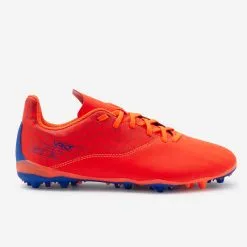 Kipsta BOTAS DE FÚTBOL NIÑO CON CORDONES VIRALTO I MG/AG NARANJA Y AZUL -Running comercio botas de futbol nio con cordones viralto i mgag naranja y azul 1