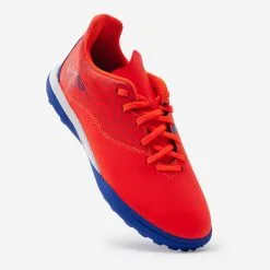 Kipsta BOTAS DE FÚTBOL NIÑO CON CORDONES VIRALTO I TURF TF NARANJA Y AZUL -Running comercio botas de futbol nio con cordones viralto i turf tf naranja y azul 3