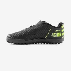 Kipsta BOTAS DE FÚTBOL NIÑO CON TIRA ADHERENTE 100 EASY TURF TF NEGRO Y AMARILLO -Running comercio botas de futbol nio con tira adherente 100 easy turf tf negro y amarillo 2