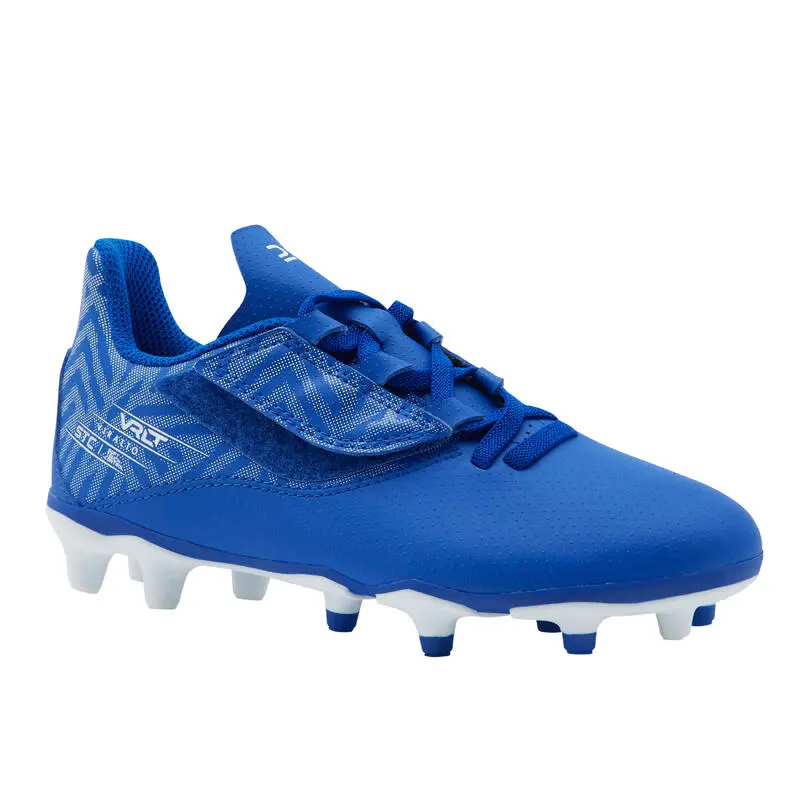 Kipsta BOTAS DE FÚTBOL NIÑO CON TIRA AUTOADHERENTE VIRALTO I EASY FG AZUL Y BLANCO 3 Kipsta BOTAS DE FÚTBOL NIÑO CON TIRA AUTOADHERENTE VIRALTO I EASY FG AZUL Y BLANCO