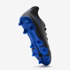 Kipsta BOTAS DE FÚTBOL NIÑO PIEL CON CORDONES VIRALTO II FG NEGRO ELÉCTRICO -Running comercio botas de futbol nio piel con cordones viralto ii fg negro electrico 4