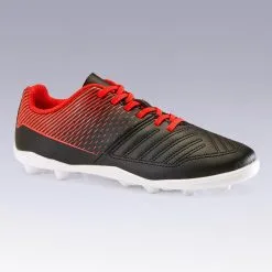 Botas De Fútbol Niños Kipsta Agility 100 FG Negro Rojo 8 Botas De Fútbol Niños Kipsta Agility 100 FG Negro Rojo -Running comercio botas de futbol nios kipsta agility 100 fg negro rojo 1