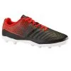 Botas De Fútbol Niños Kipsta Agility 100 FG Negro Rojo -Running comercio botas de futbol nios kipsta agility 100 fg negro rojo