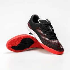 Kipsta Botas De Fútbol Sala Niño GINKA 500 Fútbol Sala JR Negro Rojo -Running comercio botas de futbol sala nio ginka 500 futbol sala jr negro rojo 3