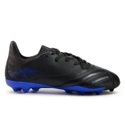 Kipsta Botas De Fútbol Terrenos Secos VIRALTO II PIEL MG Niños Negro Azul -Running comercio botas de futbol terrenos secos viralto ii piel mg nios negro azul 3