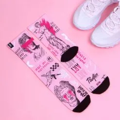 PACIFIC And CO Calcetin Running Con Tejido Coolmax Unisex Bad Habits, Sublimado Multicolor -Running comercio calcetin running con tejido coolmax unisex bad habits sublimado multicolor 1