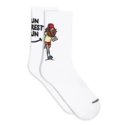 PACIFIC And CO Calcetin Running Unisex Forest Run, Tricotado Color Blanco -Running comercio calcetin running unisex forest run tricotado color blanco 2