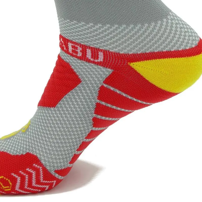 CALCETINES DE RUNNING #LIFE Unisex - KAMUABU Color GRIS/AMARILLO 23cm De Caña 7 CALCETINES DE RUNNING #LIFE Unisex - KAMUABU Color GRIS/AMARILLO 23cm De Caña - Imagen 5