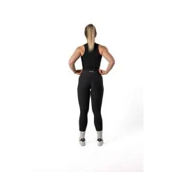 AESTHETIC WOLF Camiseta Canalada V2 Con Cuello Alto Fitness Negra -Running comercio camiseta canalada v2 con cuello alto fitness negra 4