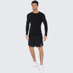 POWERLAYER Camiseta De Compresion Manga Larga Con Cuello Redondo Para Hombre 11 POWERLAYER Camiseta De Compresion Manga Larga Con Cuello Redondo Para Hombre -Running comercio camiseta de compresion manga larga con cuello redondo para hombre 3