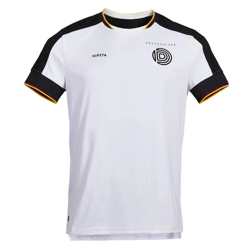 Camiseta De Fútbol Alemania Adulto Kipsta F500 2022 Blanca 7 Camiseta De Fútbol Alemania Adulto Kipsta F500 2022 Blanca - Imagen 5