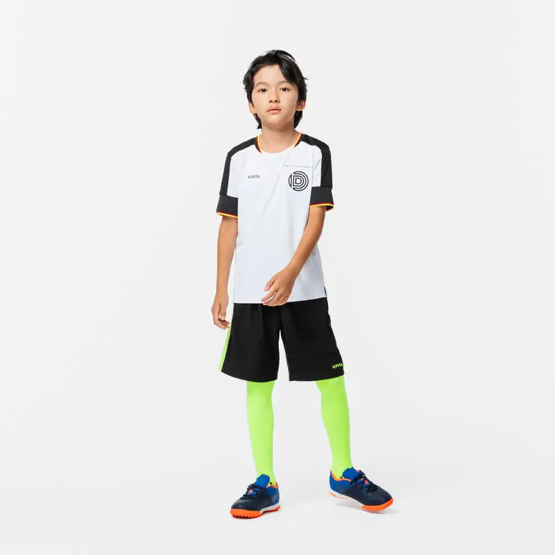 Camiseta De Fútbol Alemania Niños Kipsta F500 2022 Blanca 5 Camiseta De Fútbol Alemania Niños Kipsta F500 2022 Blanca - Imagen 3