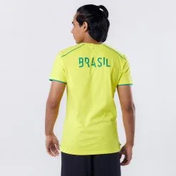 Camiseta De Fútbol Brasil Adulto Kipsta F100 2022 -Running comercio camiseta de futbol brasil adulto kipsta f100 2022 4