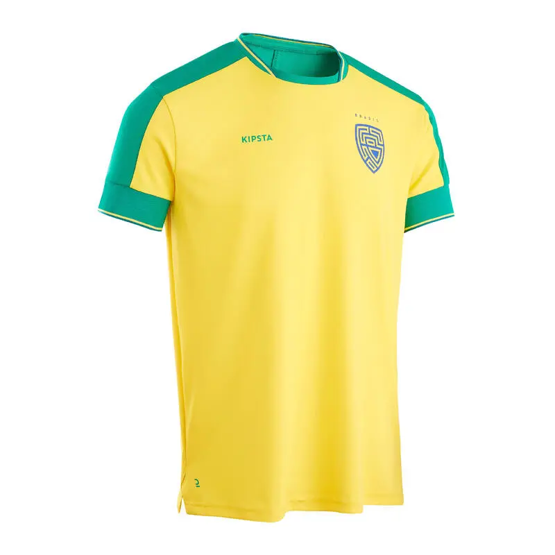 Camiseta De Fútbol Brasil Adulto Kipsta F500 2022 3 Camiseta De Fútbol Brasil Adulto Kipsta F500 2022
