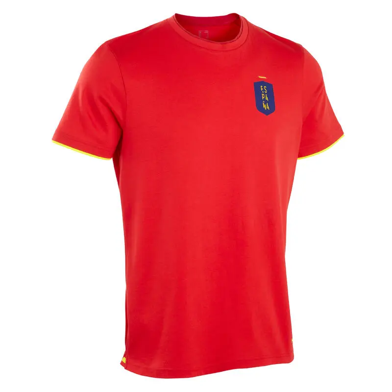 Camiseta De Fútbol España Adulto Kipsta F100 2022 3 Camiseta De Fútbol España Adulto Kipsta F100 2022