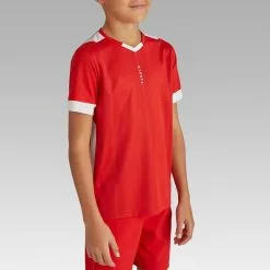 Camiseta De Fútbol Kipsta F500 Niños Rojo Y Blanco -Running comercio camiseta de futbol kipsta f500 nios rojo y blanco 2