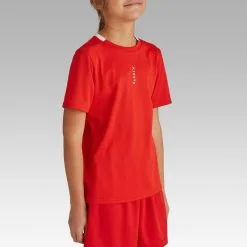 Camiseta De Fútbol Niños Kipsta F100 Roja -Running comercio camiseta de futbol nios kipsta f100 roja 1