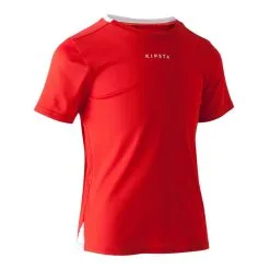 Camiseta De Fútbol Niños Kipsta F100 Roja -Running comercio camiseta de futbol nios kipsta f100 roja 4