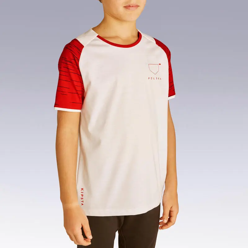 Camiseta De Fútbol Polonia Niños Kipsta F100 2022 4 Camiseta De Fútbol Polonia Niños Kipsta F100 2022 - Imagen 2