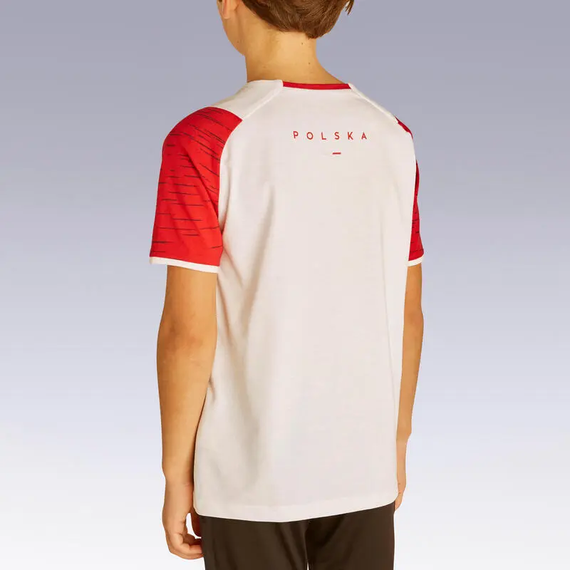 Camiseta De Fútbol Polonia Niños Kipsta F100 2022 5 Camiseta De Fútbol Polonia Niños Kipsta F100 2022 - Imagen 3