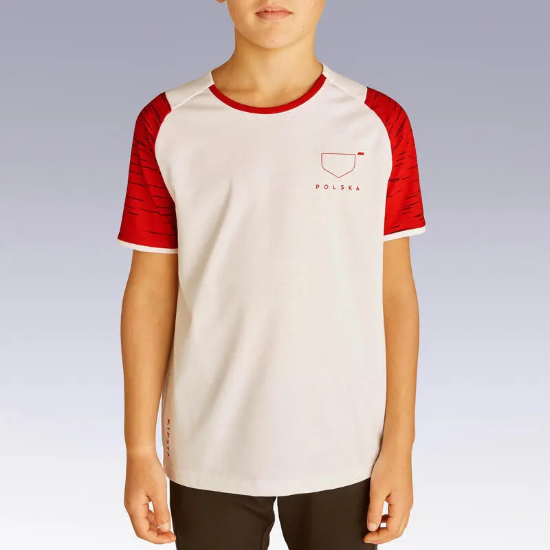 Camiseta De Fútbol Polonia Niños Kipsta F100 2022 6 Camiseta De Fútbol Polonia Niños Kipsta F100 2022 - Imagen 4