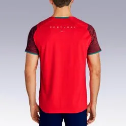 Camiseta De Fútbol Portugal Adulto Kipsta F100 2022 -Running comercio camiseta de futbol portugal adulto kipsta f100 2022 4