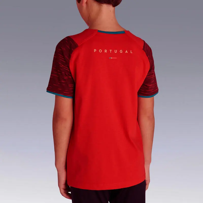 Camiseta De Fútbol Portugal Niños Kipsta F100 2022 7 Camiseta De Fútbol Portugal Niños Kipsta F100 2022 - Imagen 5