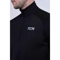 TCA Camiseta De Invierno Con Media Cremallera Para Hombre -Running comercio camiseta de invierno con media cremallera para hombre 2