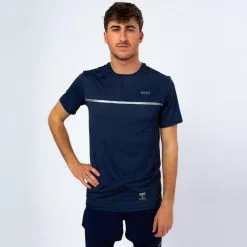 THE RUNNING REPUBLIC Camiseta De Manga Corta Running Ligera De Poliéster Reciclado Hombre TRR Negra -Running comercio camiseta de manga corta running ligera de poliester reciclado hombre trr azul