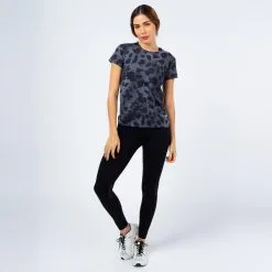 THE RUNNING REPUBLIC Camiseta De Manga Corta Running Poliéster Reciclado Mujer TRR Animal Print -Running comercio camiseta de manga corta running poliester reciclado mujer trr animal print 1