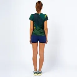 THE RUNNING REPUBLIC Camiseta De Manga Corta Running Poliéster Reciclado Mujer TRR Verde Y Azul -Running comercio camiseta de manga corta running poliester reciclado mujer trr verde y azul 2