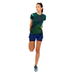 THE RUNNING REPUBLIC Camiseta De Manga Corta Running Poliéster Reciclado Mujer TRR Verde Y Azul -Running comercio camiseta de manga corta running poliester reciclado mujer trr verde y azul 4