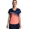 KUIKMA Camiseta De Pádel Manga Corta Transpirable Mujer 500 Azul Coral -Running comercio camiseta de padel manga corta transpirable mujer 500 azul coral