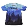CAMISETA DE RUNNING #BOSQUE Para MUJER - KAMUABU Color AZUL 90grs Manga Corta -Running comercio camiseta de running bosque para mujer kamuabu color azul 90grs manga corta