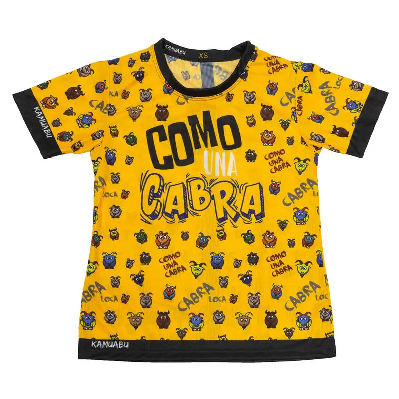 CAMISETA DE RUNNING #COMOUNACABRA Para HOMBRE - KAMUABU Amarilla 110grs 3 CAMISETA DE RUNNING #COMOUNACABRA Para HOMBRE - KAMUABU Amarilla 110grs