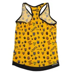 CAMISETA DE RUNNING #COMOUNACABRA Para MUJER - KAMUABU Amarilla De Tirantes -Running comercio camiseta de running comounacabra para mujer kamuabu amarilla de tirantes 1