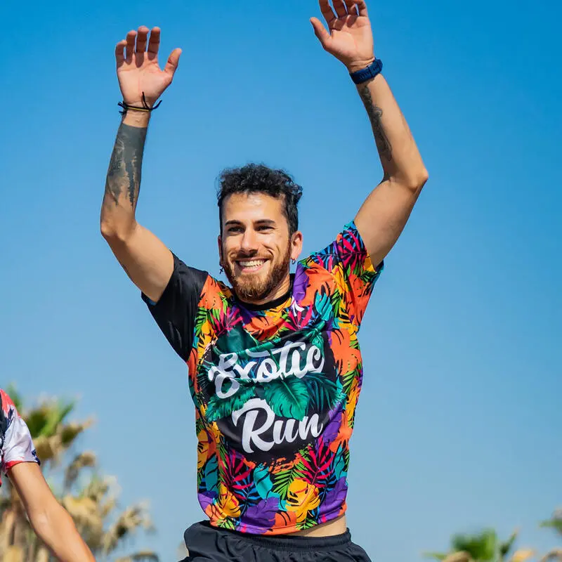 CAMISETA DE RUNNING #EXOTICRUN Para HOMBRE - KAMUABU Multicolor 90grs 6 CAMISETA DE RUNNING #EXOTICRUN Para HOMBRE - KAMUABU Multicolor 90grs - Imagen 4