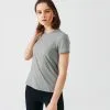Kalenji Camiseta De Running Suave Y Transpirable Mujer - Soft Caqui -Running comercio camiseta de running suave y transpirable mujer soft caqui