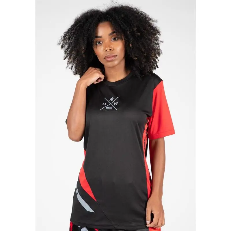 Gorilla Wear Camiseta Hornell Negra - Roja 5 Gorilla Wear Camiseta Hornell Negra - Roja - Imagen 3