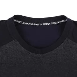 Camiseta Manga Corta Hombre Musculación Domyos Chest Day Negra -Running comercio camiseta manga corta hombre musculacion domyos chest day negra 3