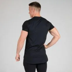 Camiseta Manga Corta Hombre Musculación Domyos Chest Day Negra -Running comercio camiseta manga corta hombre musculacion domyos chest day negra 4